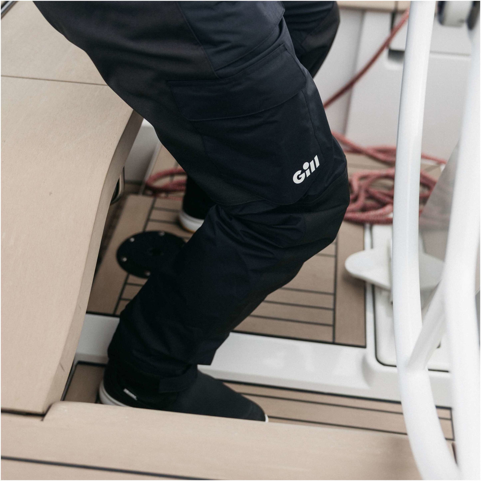 2026 Gill Mens OS3 Coastal Sailing Trousers OS33P - Black